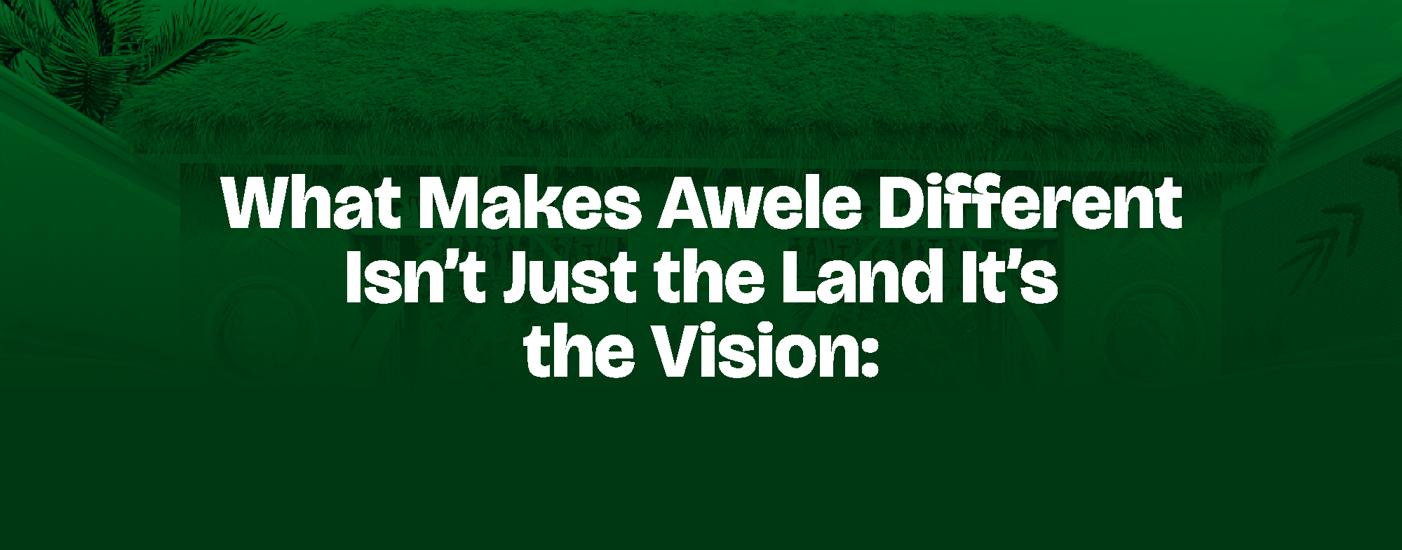 You are currently viewing What Makes Awele Different Isn’t Just the Land — It’s the Vision