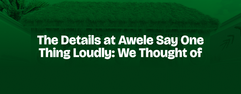 The Details at Awele Say One Thing Loudly: We Thought of You