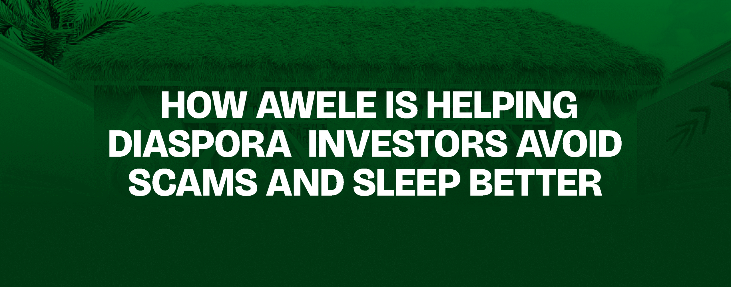 Read more about the article How Awele Is Helping Diaspora Investors Avoid Scams and Sleep Better