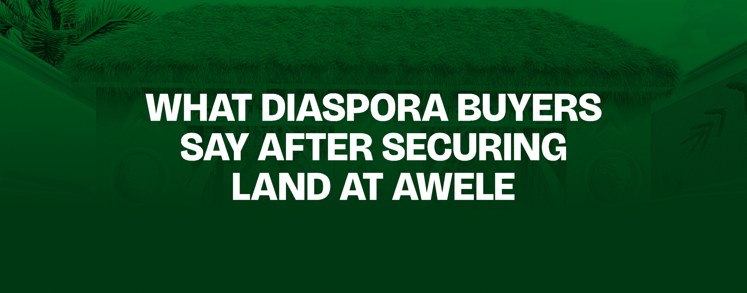 You are currently viewing  What Diaspora Buyers Say After Securing Land at Awele