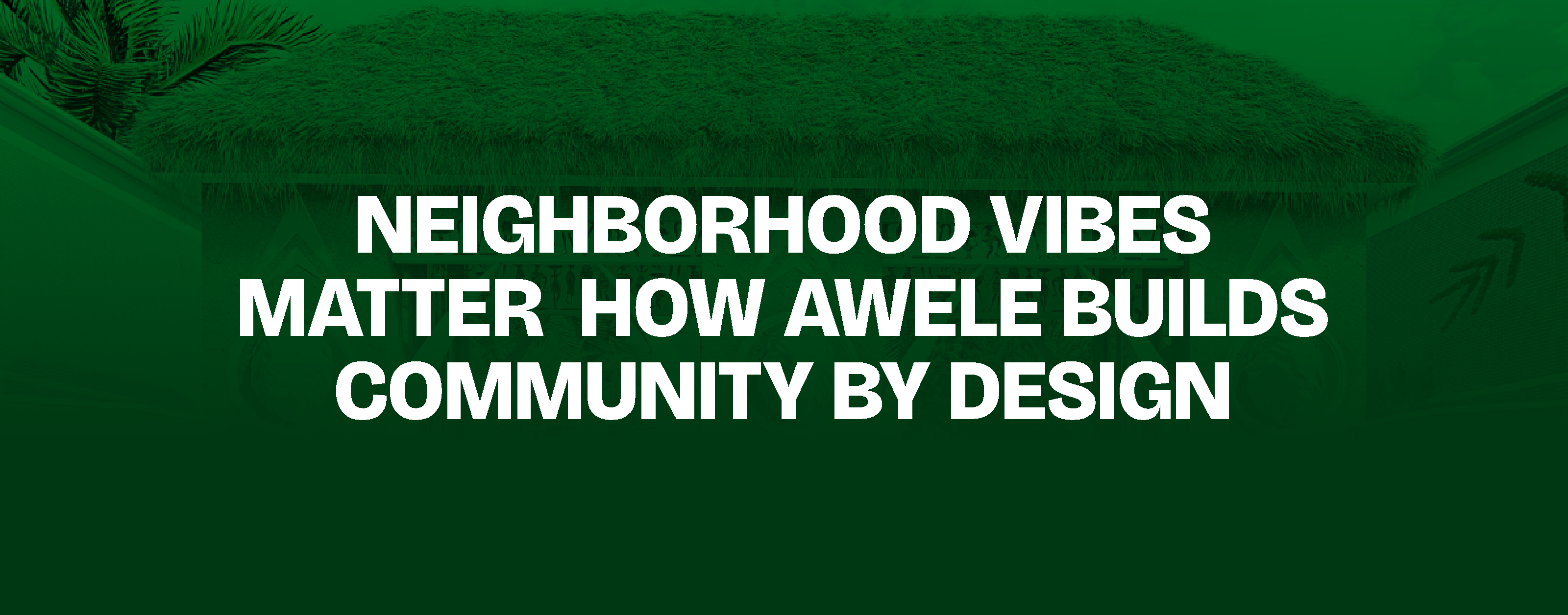 Neighborhood Vibes Matter — How Awele Builds Community by Design